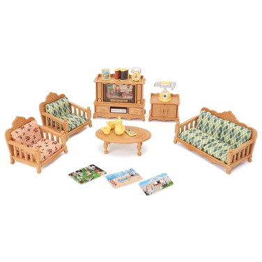 Dollhouse Furniture Set for Kids Toys Miniature Doll House Accessories Pretend Play Toys for Boys Girls &amp; Toddlers Age 3+ with Living Room, Sofa, TV...