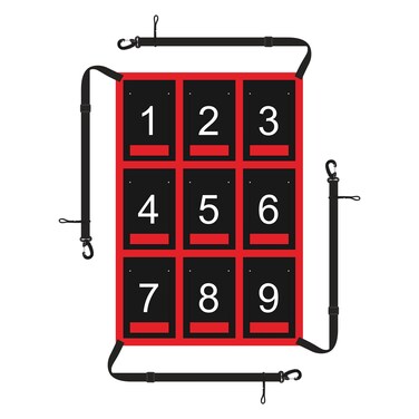 Waterproof Strike Zone Target Net,19 * 27in Clear Numbered Strike Zone,Adjustable and Durable Pitching Net with Strike Zone for Baseball&amp;Softball Net,Applicable for Various Age Pitching Training