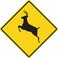 Rogue River Tactical Deer Crossing Hunter Buck Decal Sticker Silhouette Large 5x5 Inch Auto Bumper Vinyl Car Truck RV SUV Boat Window Hunting