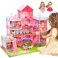 Huge Doll House Dollhouse with Light, Gift for Girls