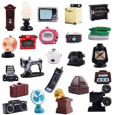 1 :12 Scale Vintage Dollhouse Furniture 23Pcs Dollhouse Mini Furniture Miniature Furniture Mini Furniture for Dollhouse