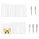 DICOSMETIC 5 Sizes Bow Templates for Bow Making Acrylic Ribbon Bow Maker Boards with 5Pcs Alligator Hair Clip DIY Bowknot Making Tool for Ribbon Wreaths Hair Decor