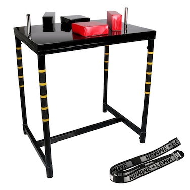 INNOLIFE Professional Arm Wrestling Battle Table,Arm Wrestling Table with Wrist Strap Competition Training Arm Wrestling Table for Use in Home Gym