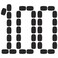 100 Pieces Mini Foam Microphone Windscreen Mic Covers Foam Protection for Small Lapel and Headset Microphones, Black