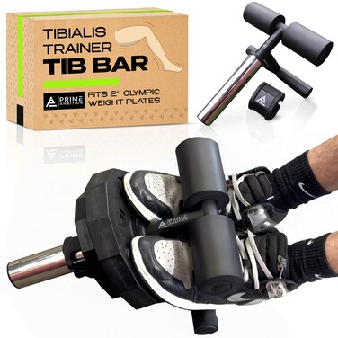 Premium Tib Bar Calf Workout Equipment - Anterior Tibialis Trainer Tibia Dorsi Calf Raise Machine - Tibialis Bar Knees Over Toes Equipment for Calves/Shins/Ankles, Fits 2" Olympic Weight Plates