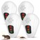 Ultrasonic Pest Repeller,4 Pack Rodent Repellent Ultrasonic Electronic Mouse Repellent Devices,Pest Defense Device,Plug in Bug Repellent for Mosquito Mice Rat Roach Pest Control,White