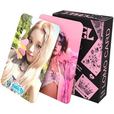 (G) I-DLE 55pcs Photocards KPOP Album I Feel Lomo Cards Set for NEVERLAND Fans Boys and Girls