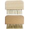Natural Beech Wood Nail Brush Non-Slip Hand and Toenail Cleaning Brush Compact and Durable Bristle Scrub for Home and Travel