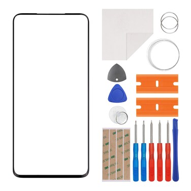 E-yiiviil Front Glass Outer Screen Lens Replacement Compatible with OnePlus 7 Pro OnePlus 7T Pro1+7 pro 6.67 inch with Tools(No Display and Touch digitizer)