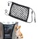 Sumjig 1 PC Car Separator Mesh Between Front Seats, 11.4" x 10.2" Double Layer Coarse Mesh Pet Anti-falling Safety Barrier, Portable Multifunctional Organizer Accessory, Suitable for Cars (Black)