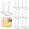 Memorywuu 6 Packs Adjustable Purse Display Stand Clear Acrylic Handbag Stand Holder for Wallet Purses Handbag Bag Jewelry Display Organizer for Party Weddings Home Decoration Birthdays