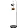 Blulu 34-55 Inch Adjustable Black Iron Shepherds Hook Outdoor and Indoor Shepherd Hook Stand Metal Chime Stand with Base for Wedding Event and Home Decoration