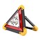 Lwuey Warning Triangle Light, Waterproof Triangles Emergency Lights Rechargeable Road Flares Emergencies Multifunction Work Charging Safety Portable LED Lamp for Vehicle Breakdowns Accident Repairing