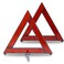 NGHEY 2 PCS Reflective Folding Vehicle Danger Sign, Safety Triangle Kit, Vehicle Breakdown Stop Warning Sign, Fit for Most Car (Red)