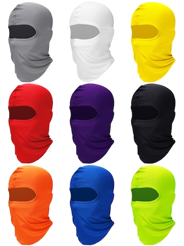 9 Pcs Ski Mask for Men Full Face Cover Winter Warm Face Mask UV Sun Protection Balaclava Mask for Outdoor Motorcycle Cycling