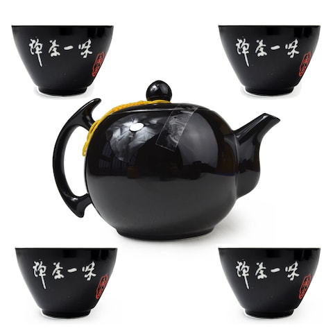 Gongfu Tea Set Porcelain Black Teapot cups Japan Zen Highest Level Tea Ceremony Gifts