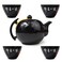 Gongfu Tea Set Porcelain Black Teapot cups Japan Zen Highest Level Tea Ceremony Gifts