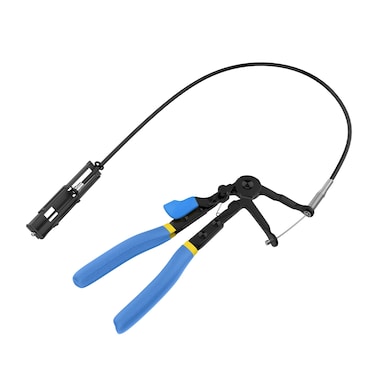 Renekton Flexible Hose Clamp Plier 24 inch Wire Long Reach Compatible, Car Truck Fuel Oil Water Pipe Repair Tool, Blue