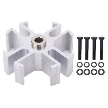 Fan Spacer Kit, 1 Set 1in Aluminum Mechanical Radiator Fan Spacer Kit 1210 Replacement Cooling Fan Spacer Kit Fit for for SBC BBC Short Long Water Pump, Silver