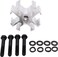 1 SET SHLPDFM Fan Spacer Aluminum Mechanical 1" Tall Radiator Fan Spacer Kit Fits for Most Ford &amp; Mopar Chevy Short And Long Water Pump
