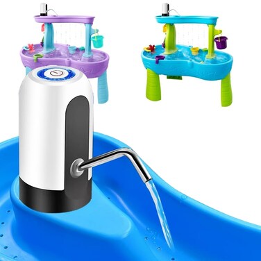 Portable Water Table Pump, Water Pump for Kids Water Play Table, Water Table Accessories for Toddlers Ages 3+ Years Old, Fun Summer Outdoor Activities Water Game Toys for Girls Boys