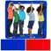 2 Pcs Teamwork Games Group Learning Activity Indoor Outdoor Team Building Games for Work Fun Playing Run Mat for Kids Adults School Backyard Picnic Field Day Recess Game Equipment, Red, Blue
