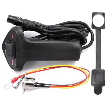 TuoLauthon 500A 12000Lb Winch Hand Remote Controller with Control Socket Assembly for UTV ATV Winch