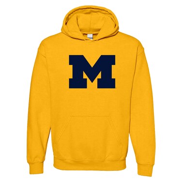 UGP Campus Apparel AH02 - Michigan Wolverines Primary Logo Hoodie - Large - Gold