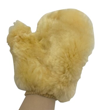 HOUSON Car Wash Mitts, Wool Car Wash Mitt Wool Auto Detailing Mitt Car Wash Glove for Car Care Foam Nozzle Car Wash