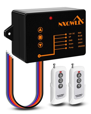 NXQWLL Wireless Dump Trailer Controller for 3-Wire/4-Wire Hydraulic Trailer Controller, Waterproof Wireless Remote Control 328ft/100m Remote Control Range