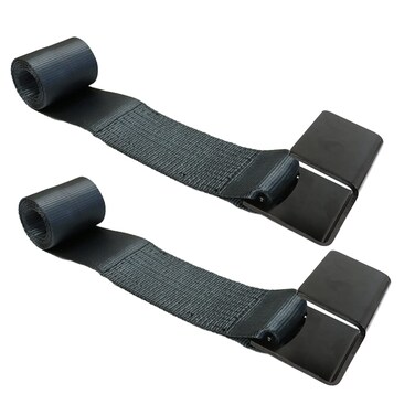 Boxer 2 Pack Roll Off Winch Strap with Flat Hook 4-inch x 5 feet - Heavy Duty Container Hook - Truck and Trailers