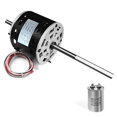 Gasoray RV Air Conditioner Motor with Capacitor,D1092 Replacement for Coleman Mach RV AC Fan Motor, Replaces Fasco D1092, 1468-306, 1468-3069, 7184-0156, 7184-0432, 1/3 HP, 115 Volts, 1675 RPM
