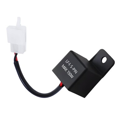 Hbxdeco Motorcycle LED Flasher Relay, 2 Pin 12V Motorcycle Electronic Turn Signal Flasher Relay, Indicator Light LED Flasher Relay to Fix Turn Signal Bulbs Hyper Blinker Flash