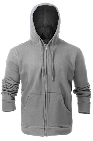 Just In Trend Flame Resistant FR Fleece Hoodies - 100% C - Heavy Weight (3X-Large, Light Grey)