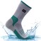 IZL waterproof Waterproof Socks, Womens Neoprene Socks for Men Hiking Wading Running Outdoor Sports, 1 Pair Large Green-gray