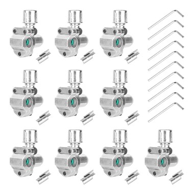 10 Pcs Bullet Piercing Valves, BPV-31 Valve Line Kits Refrigerator Tap Valve Compatible with 1/4 Inch 5/16 Inch 3/8 Inch Outer Diameter Pipes, Replace for TJ90BPV31, AP4502525, BPV31D, GPV14, MPV31