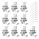 10 Pcs Bullet Piercing Valves, BPV-31 Valve Line Kits Refrigerator Tap Valve Compatible with 1/4 Inch 5/16 Inch 3/8 Inch Outer Diameter Pipes, Replace for TJ90BPV31, AP4502525, BPV31D, GPV14, MPV31