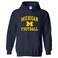 UGP Campus Apparel AH1097 - Michigan Wolverines Arch Logo Football HOODIE - 3X-Large - Navy