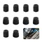 Crynod Pack-10 Car Air Conditioning Valve Core Repair Cover, 0.5&quot; Low Pressure Cap and 0.6&quot; High Pressure Cap Combination Set, ABS Durable Air Conditioning System Seal Kit, Universal for Cars (Black)