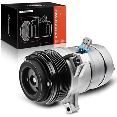 A-Premium A/C Compressor with Clutch Compatible with Select Chevrolet, GMC, Cadillac &amp; Commercial Chassis Models