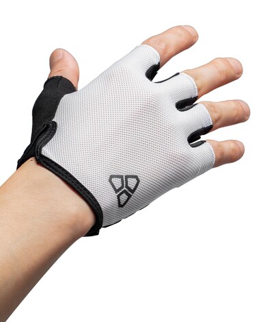 DUEECO Cycling Gloves Bike Gloves Bicycle Gloves Gym Gloves Mountain Road Anti-Slip Shock-Absorbing XRD Pad Light Weight Breathable MTB Biking Gloves for Men Women (White, Large(Palm Width 8.5-9cm))