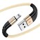 Essri 2Pack for iPhone Charger Cord 1FT, Lighting Cable 1 Feet to USB Charging Cable, Nylon Braided Charging Cord 1 Foot Compatible with iPhone 14 13 12 11 X XS XR Pad - Gold
