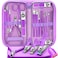 Manicure Set 16Pcs Professional Stainless Steel Pedicure Kit Mens Grooming Kit Fingernail &amp; Toenail Clippers Set Manicure Kit with Luxurious Travel Bag, Sharp Nail Scissors and Clipper (Purple)