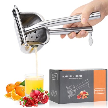KYACHITOS Large Lemon Squeezer, 304 Stainless Steel Citrus Juicer, Heavy duty Manual Juicer For Citrus, Orange, lemon and Other Fruit