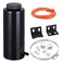 EVIL ENERGY Coolant Overflow Tank, Radiator Overflow Bottle 800ml Aluminum Universal Black