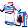 sponeed Bicycle Tshirt Men Biking Jersey and Short Pants Bike Clothes Summer Cycle Gear US L Blue Red