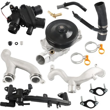 GXYWADY Cooling System Replace Kit LR092992 LR090630 LR117568 Replacement for Jaguar 2010-2020 Replacement for 3.0L 5.0L 2010-2020