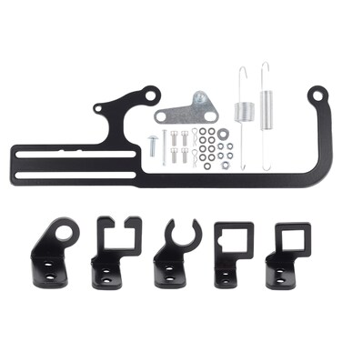 Dasbecan EZ EFI Car Cable Mounting Kit for Throttle Cable Mount Bracket Adjustable For Automatic Transmission TV GM 700R4 Carburetor Throttle Replaces 304147