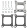 uxcell Carb Spacers 2" Tall Aluminum Alloy Open 4 Brl Square Flange Carb Carburetor Spacer with Gasket for Edelbrock 1 Set