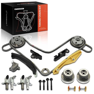 A-Premium 21-PC Engine Timing Chain Kit with VVT Sprocket Compatible with Ford F-150 F150 2011 2012 2013-3.5L